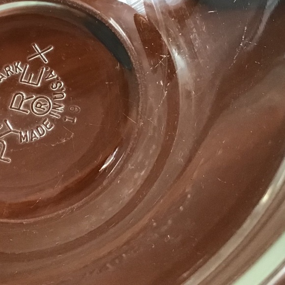 Pyrex Vintage 1.5 Pint Clear Glass Cinderella Mixing Bowl Handles USA - Picture 8 of 15